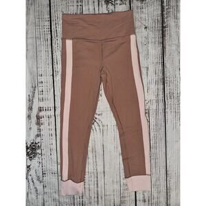 Athleta Elation Rib Trim 7/8 Tight Pink Size SP Small Petite